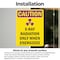 Signmission Radiation & Laser Sign, 10 in H x 7 in W, Vinyl Decal, Rectangle OS-2PACK-CR-D-710-V-10285 - alternate 4